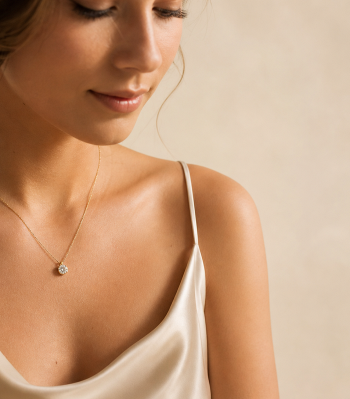 Lunara Solitaire Pendant