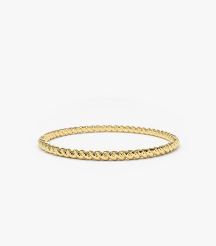 14K Gold Twists Rope Wedding Band