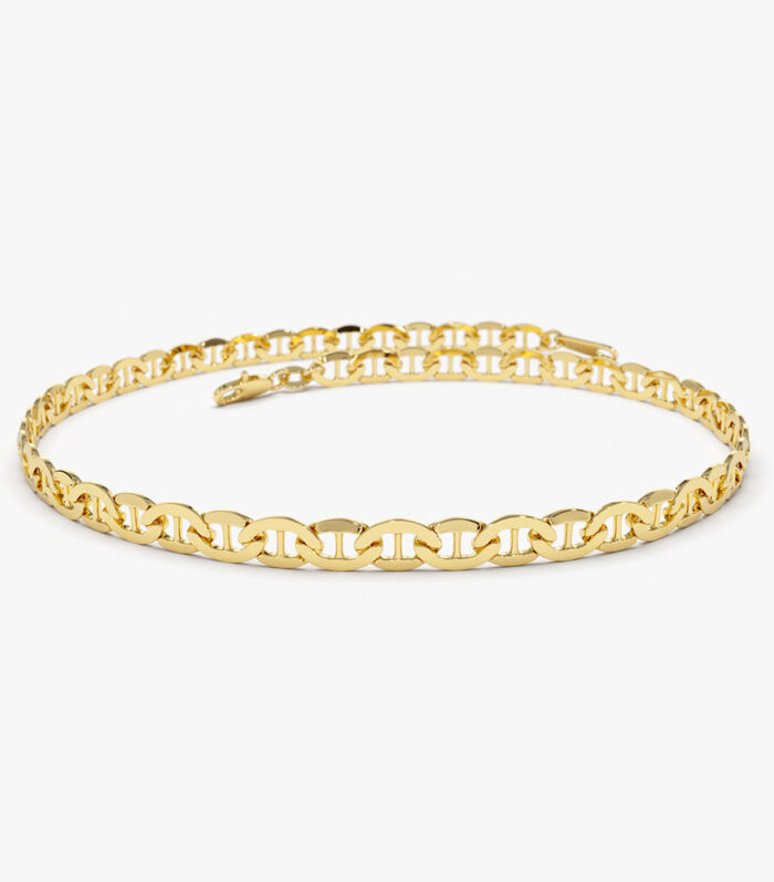14k 3.5 MM Mariner Chain Link Bracelet